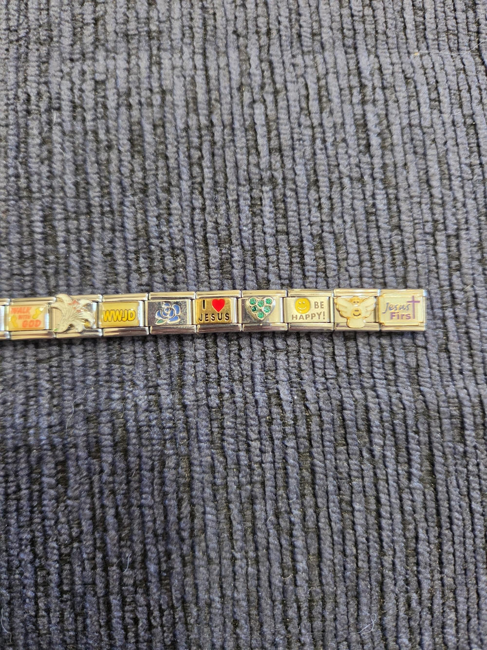 Italian Charm Religious Jesus First Bracelet NEW - Picture 3 of 3